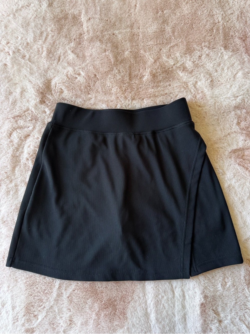 Move Theology Ribbed Athletic Skort Black Size Small